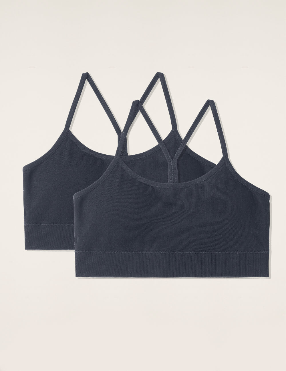 Boody Bamboo 2-pack Lyocell Racerback Bra in Storm Gray