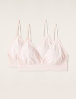 Boody Bamboo 2-pack Lyocell Triangle Bralette in Powder Pink