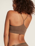Boody Bamboo Lyocell Racerback Bra with matching underwear in Nude 6 Back View