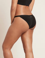 Boody Bamboo LYOLYTE High Cut Bikini Womens Underwear in Black Side View