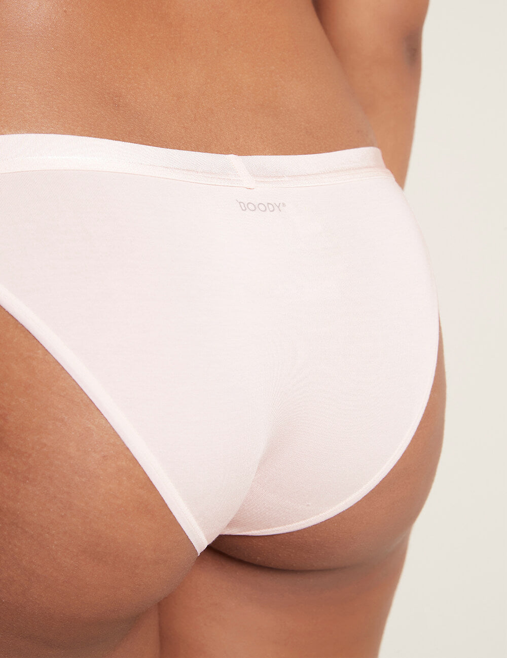 Bamboo Underwear | LYOLYTE Thin G-String in Powder Pink | Size L | Boody