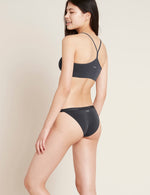 Boody Bamboo LYOLYTE High Cut Bikini Womens Underwear in Storm Grey Back View