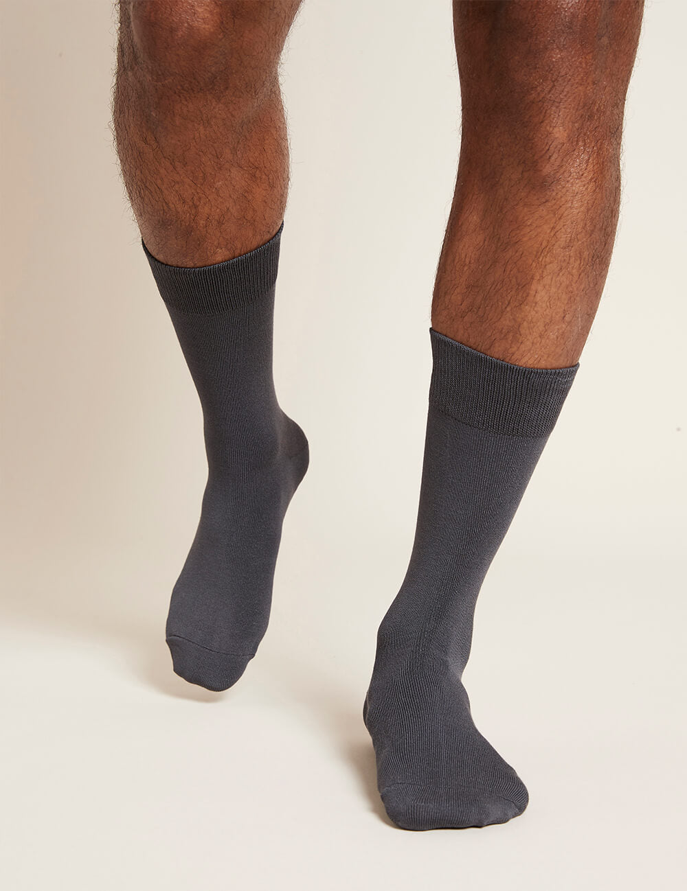 Boody Men's Everyday Crew Socks Slate Grey Front