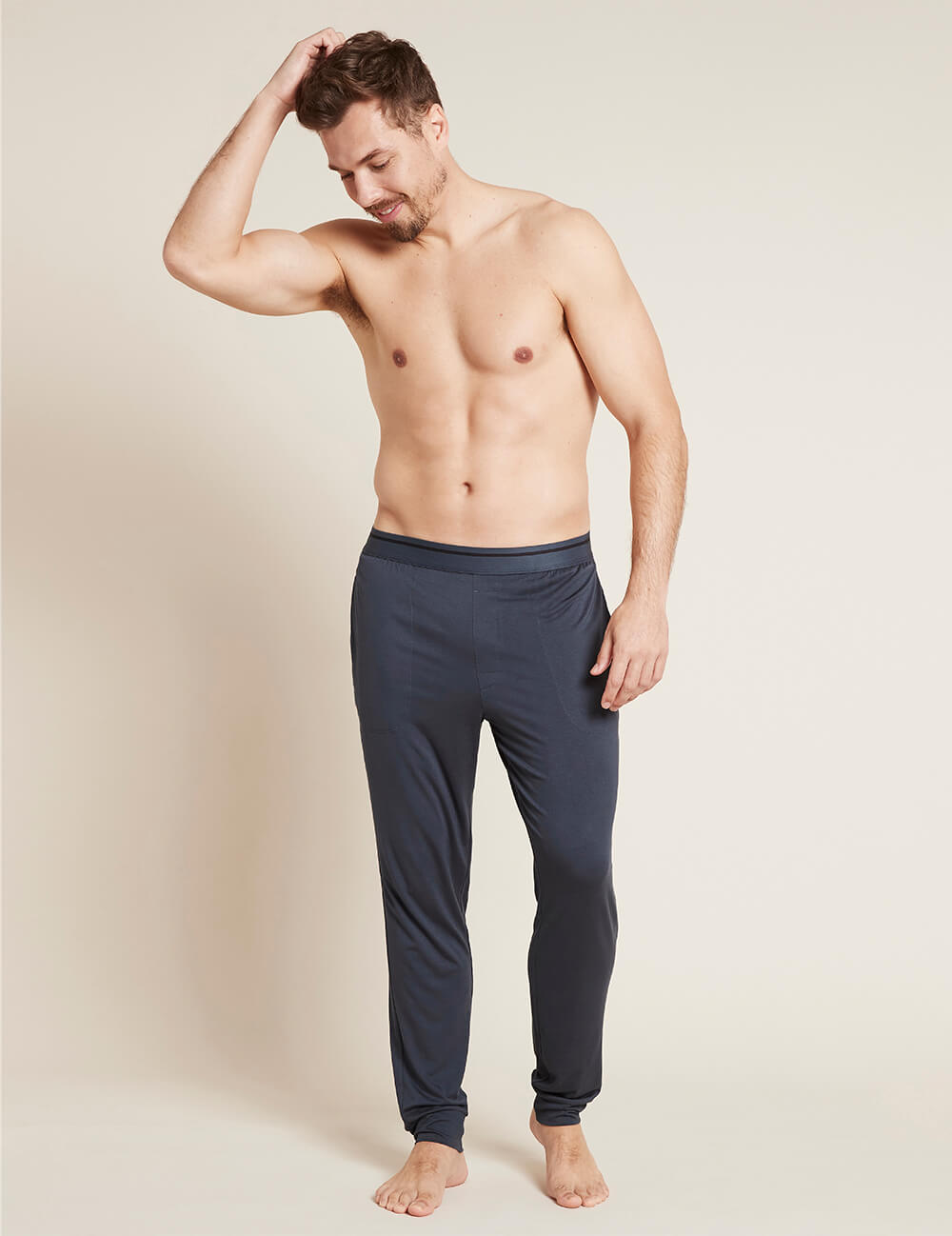 Boody Men's Cuffed Sleep Pant in Storm Front