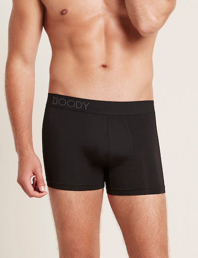 Boody Bamboo Mens Everyday Boxer in Black Back View 2