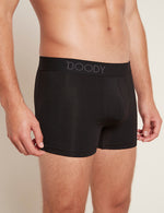 Boody Bamboo Mens Everyday Boxer in Black Detail View