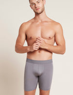 Boody Men's Everyday Long Boxer in Ash Grey Front 2
