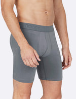 Boody Men's Everyday Long Boxer in Ash Grey Front 3