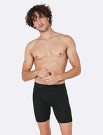 Boody Men's Everyday Long Boxer in Black Front