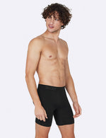 Boody Men's Everyday Long Boxer in Black Side