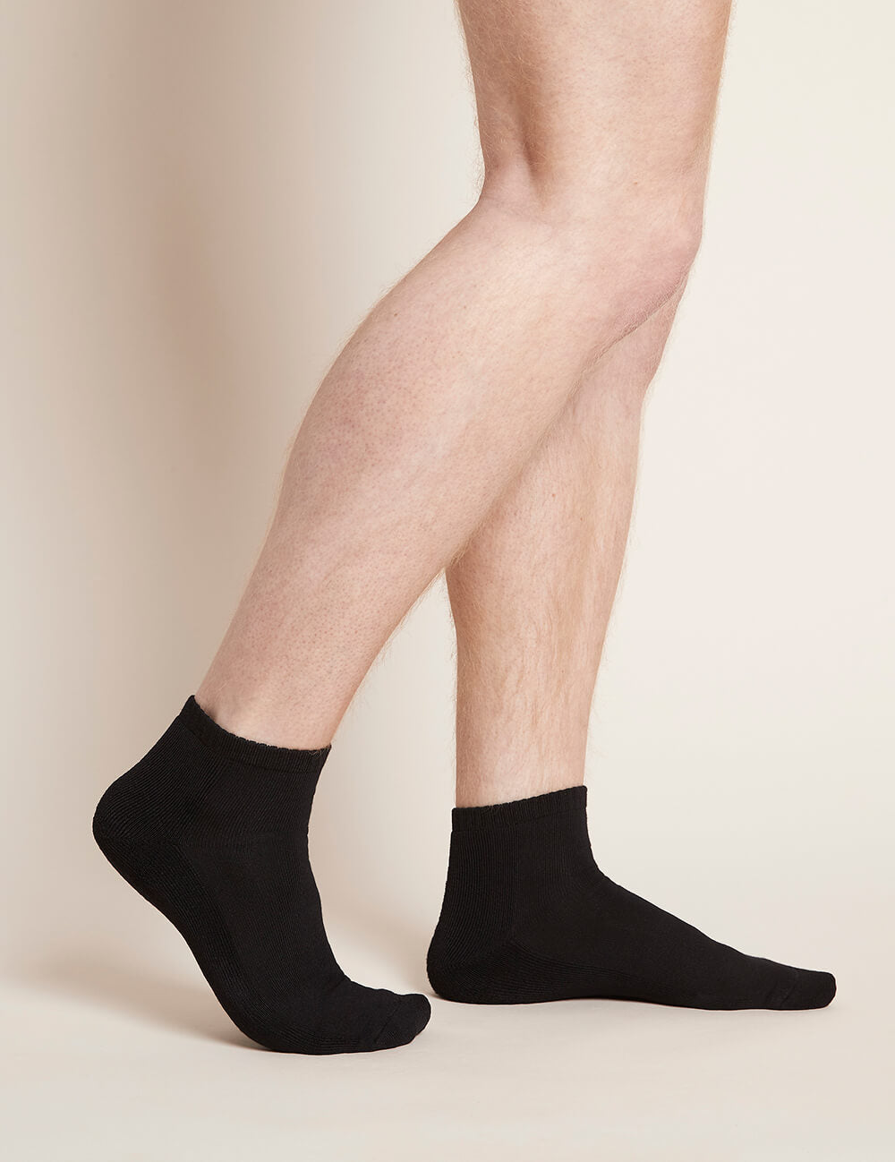 Boody Men's Cushioned Ankle Socks Black Side