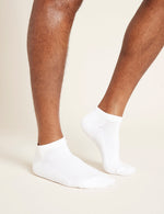 Boody Men's Cushioned Ankle Socks White Side