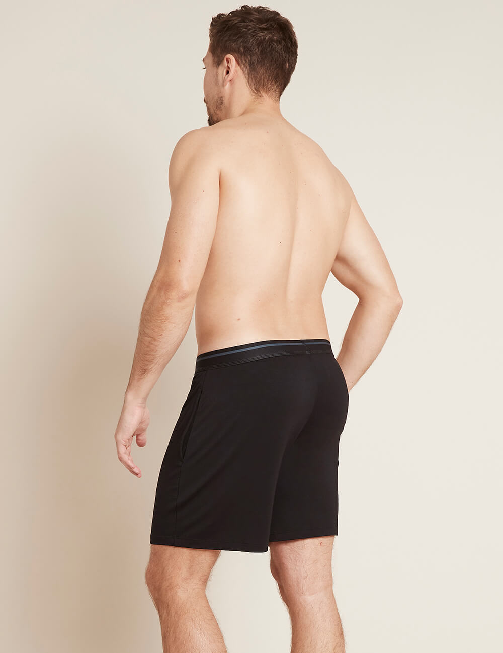 Boody Men's Sleep Shorts in Black Back