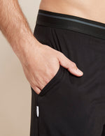 Boody Men's Sleep Shorts in Black Detail