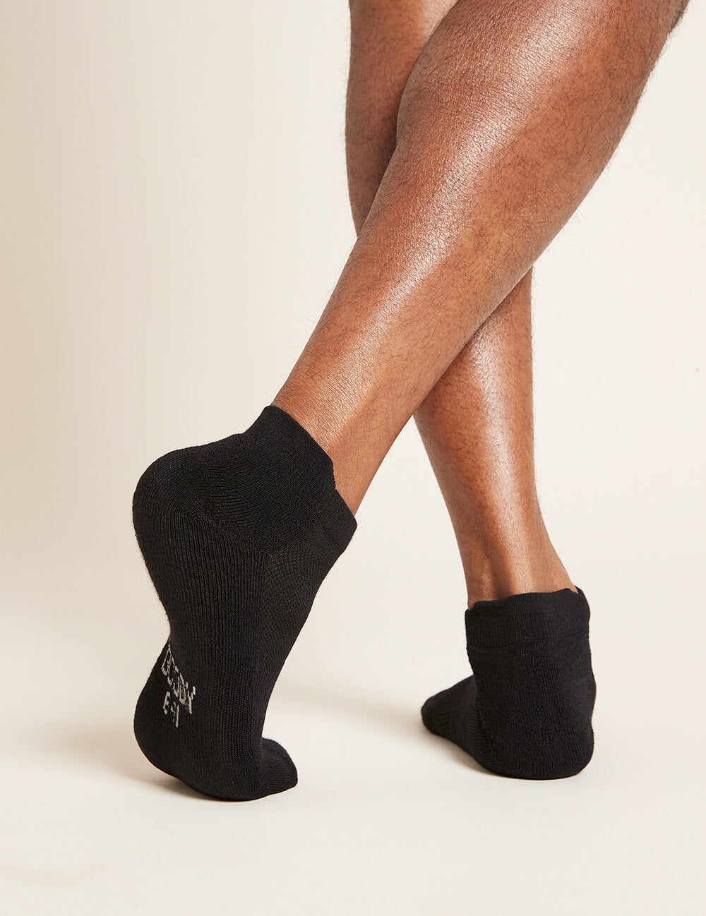 Boody Men's Sport Ankle Socks Black Back