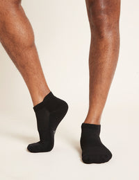 Boody Men's Sport Ankle Socks Black Front