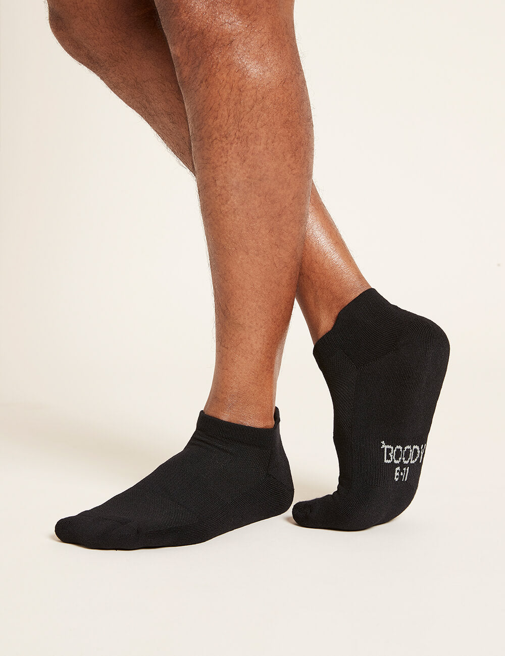 Boody Men's Sport Ankle Socks Black Side 2