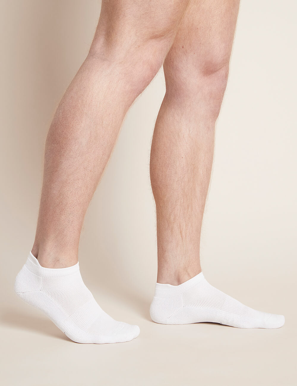 Boody Men's Sport Ankle Socks White Side 2