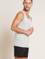 Boody Bamboo Men's Tank Top in Light Grey Side View