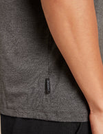 Boody Men's V-Neck T-Shirt in Dark Grey Detail