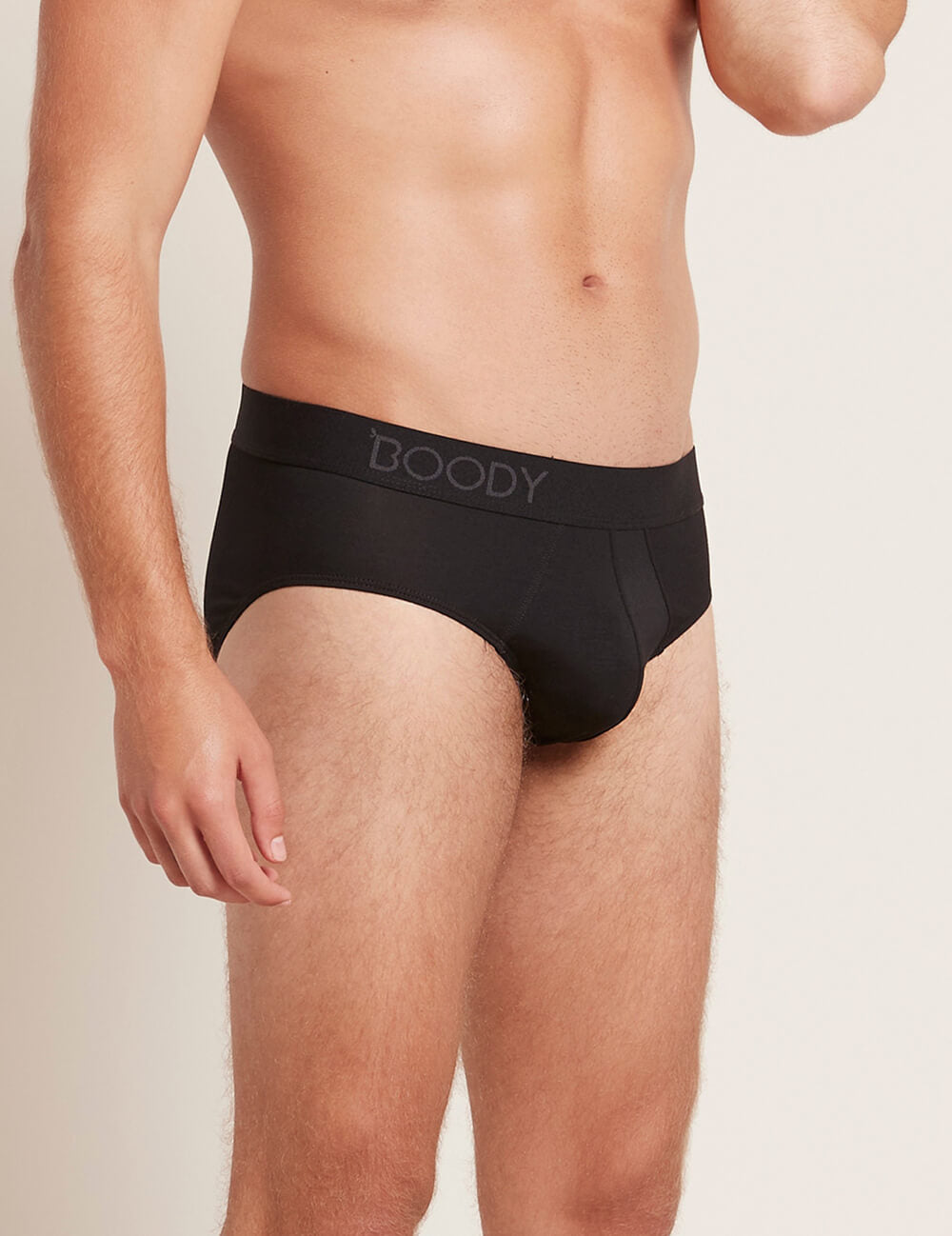 Boody Men's Everyday Brief in Black Side View