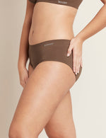 Boody Bamboo Midi Brief Full Coverage Womens Underwear in Nude 6 Side View