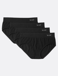 Boody Bamboo 4-pack Women's Midi Brief Underwear in Black