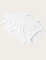 Boody Bamboo Midi Brief Women's Underwear in White