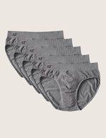 Boody Bamboo 5-pack Men's Original Briefs in Charcoal Gray