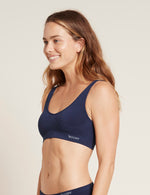 Boody Bamboo Padded Shaper Bra in Navy Blue Side View