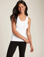 Boody Bamboo Women's Tank Top in White Front View