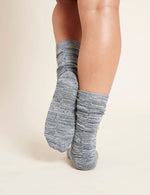 Boody Chunky Bed Socks in Dove Blue Back