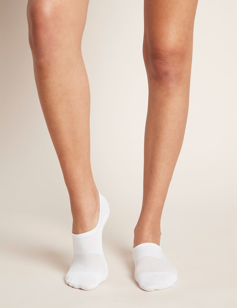 Boody Women's Everyday Hidden Socks White Front