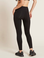 Boody Bamboo Active Blended High-Waisted Full Exercise Leggings in Black Rear View