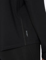 Boody Bamboo Active Long Sleeve Hooded T-Shirt in Black Detail View