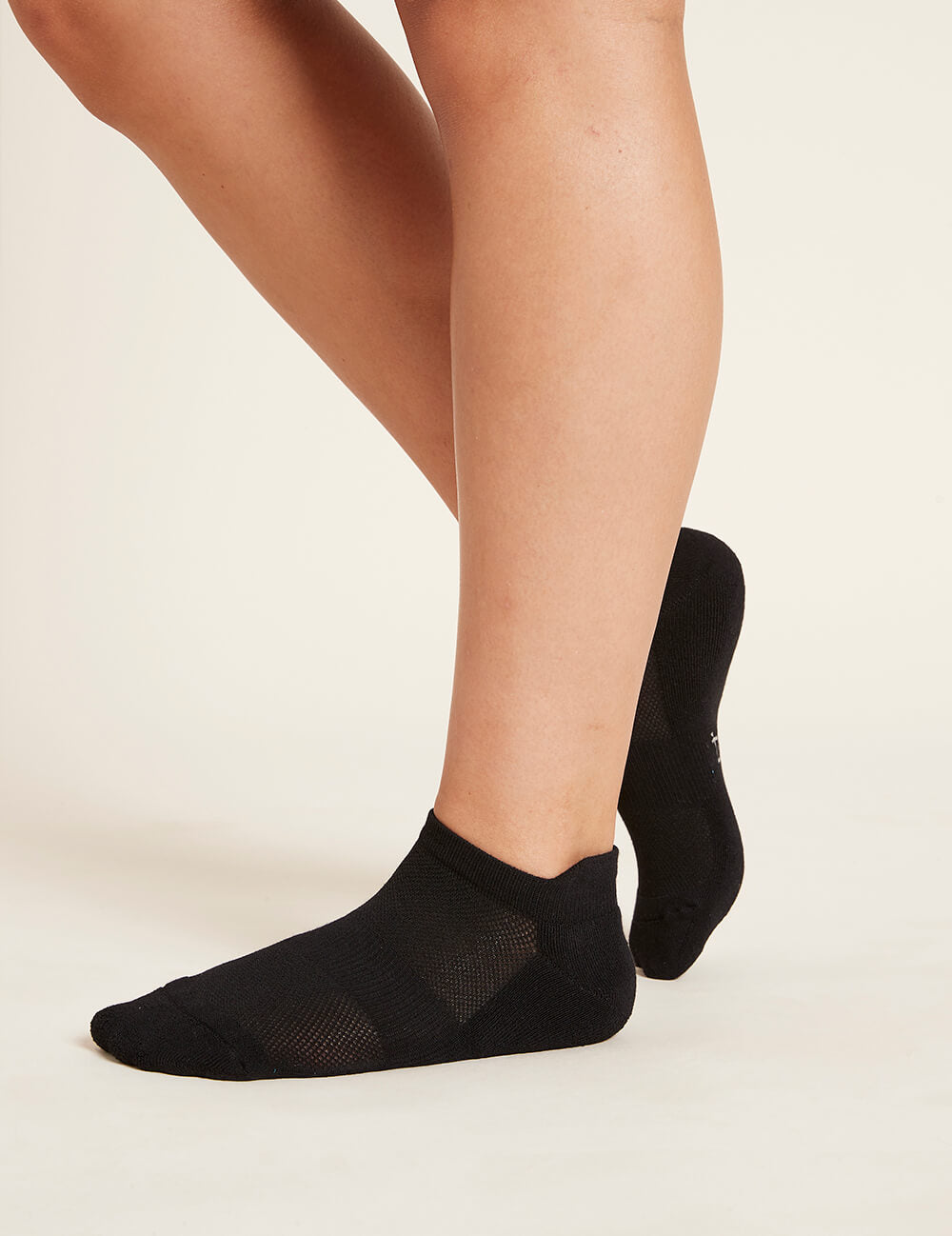 Boody Women's Sport Ankle Socks in Black Side 2